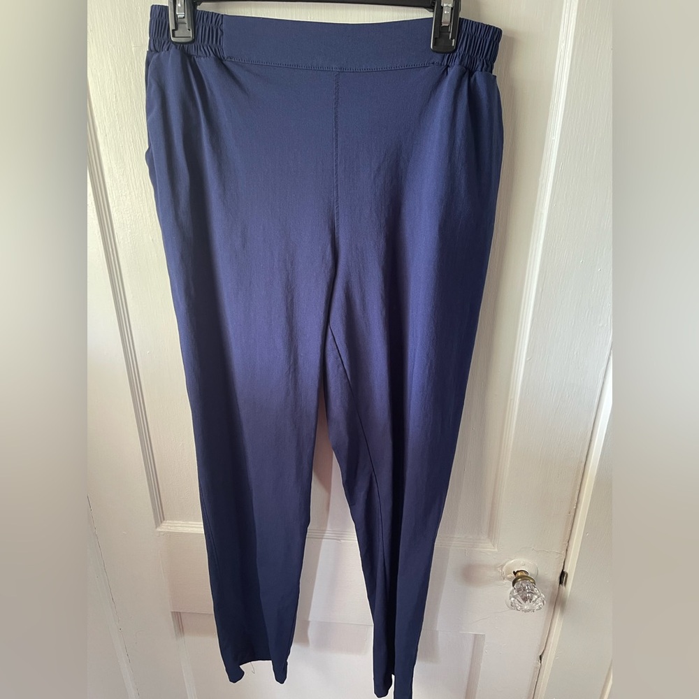 Lularoe, Lena, size Medium;  blue straight-legged pants